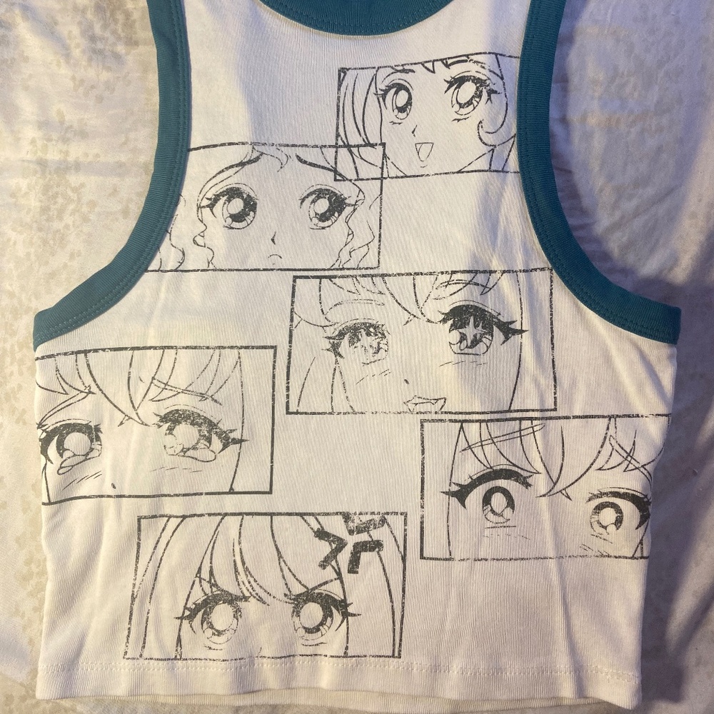 forever 21 anime graphic tank top
